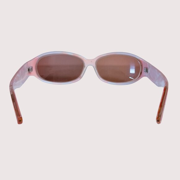 Jennifer Lopez Floral Eyewear Frames Oval Red Pink  JLO Logo Luxury Sunglasses - Picture 9 of 15